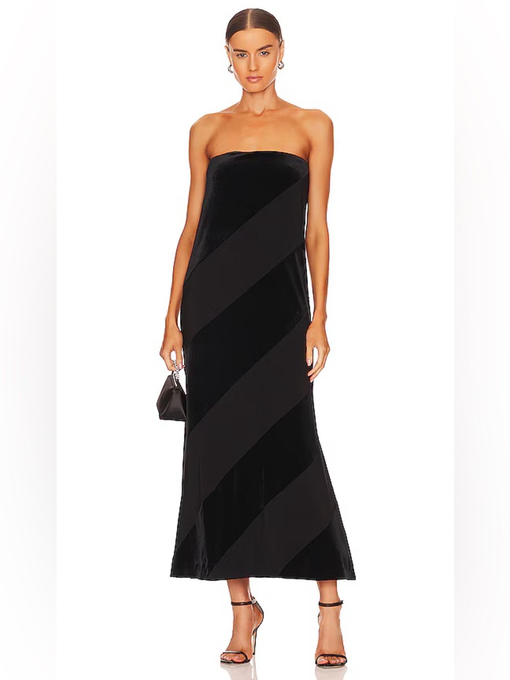 Norma Kamali Black Strapless Dress
